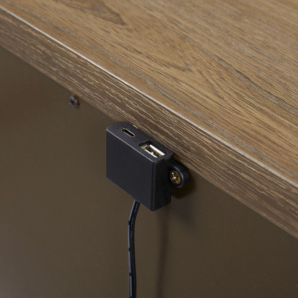 3 Drawer Nightstand With USB - Latte, photo 4 of 8