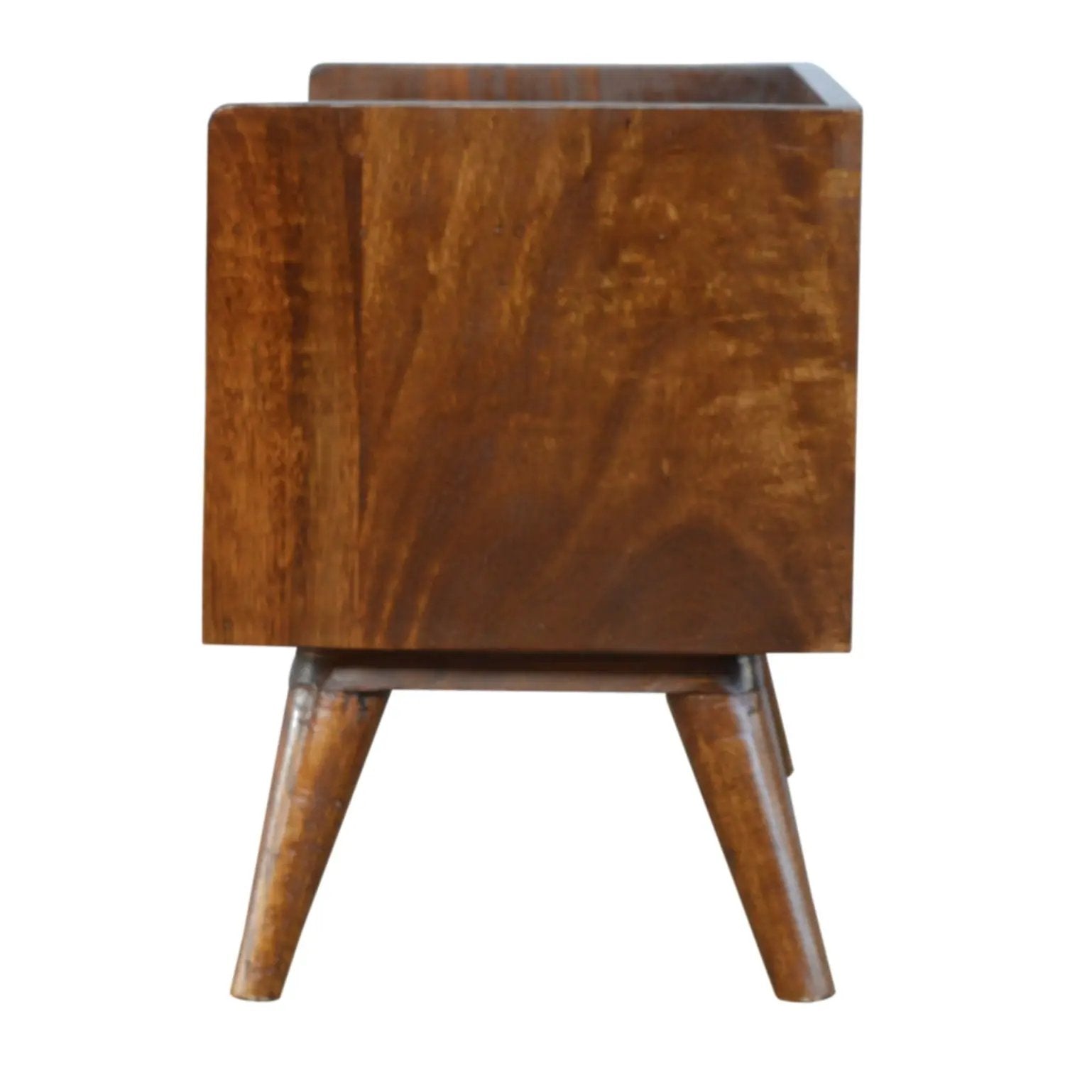 Solid Wood Nordic Storage Bench in Chestnut by HouseOfZazla