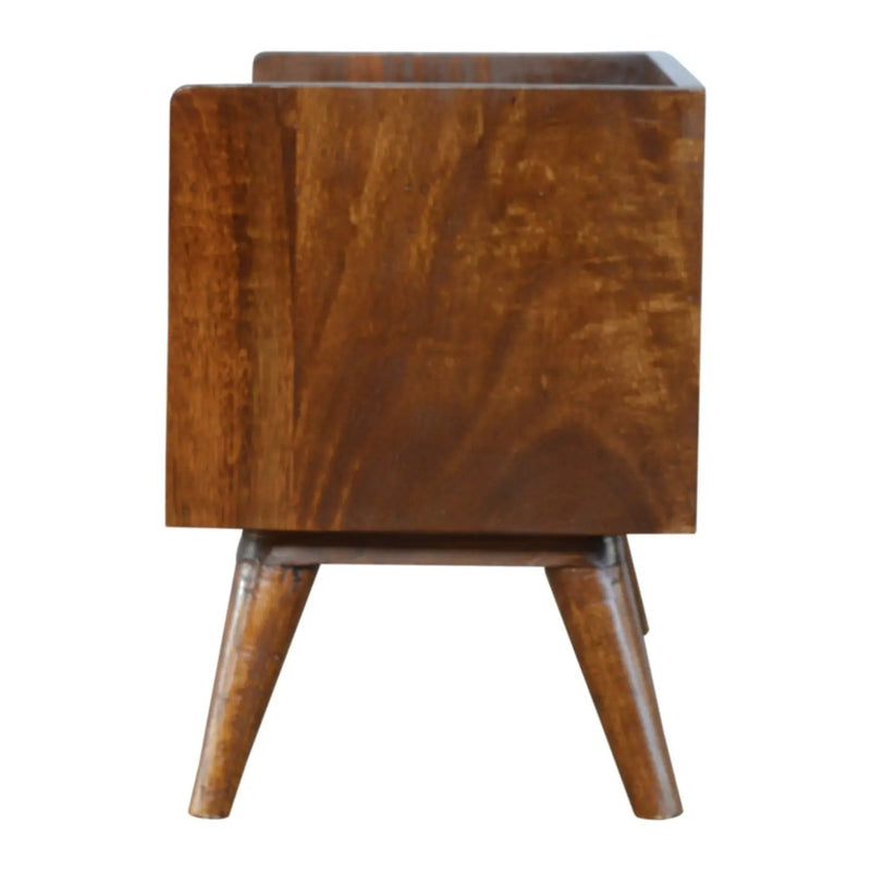 Solid Wood Nordic Storage Bench in Chestnut by HouseOfZazla