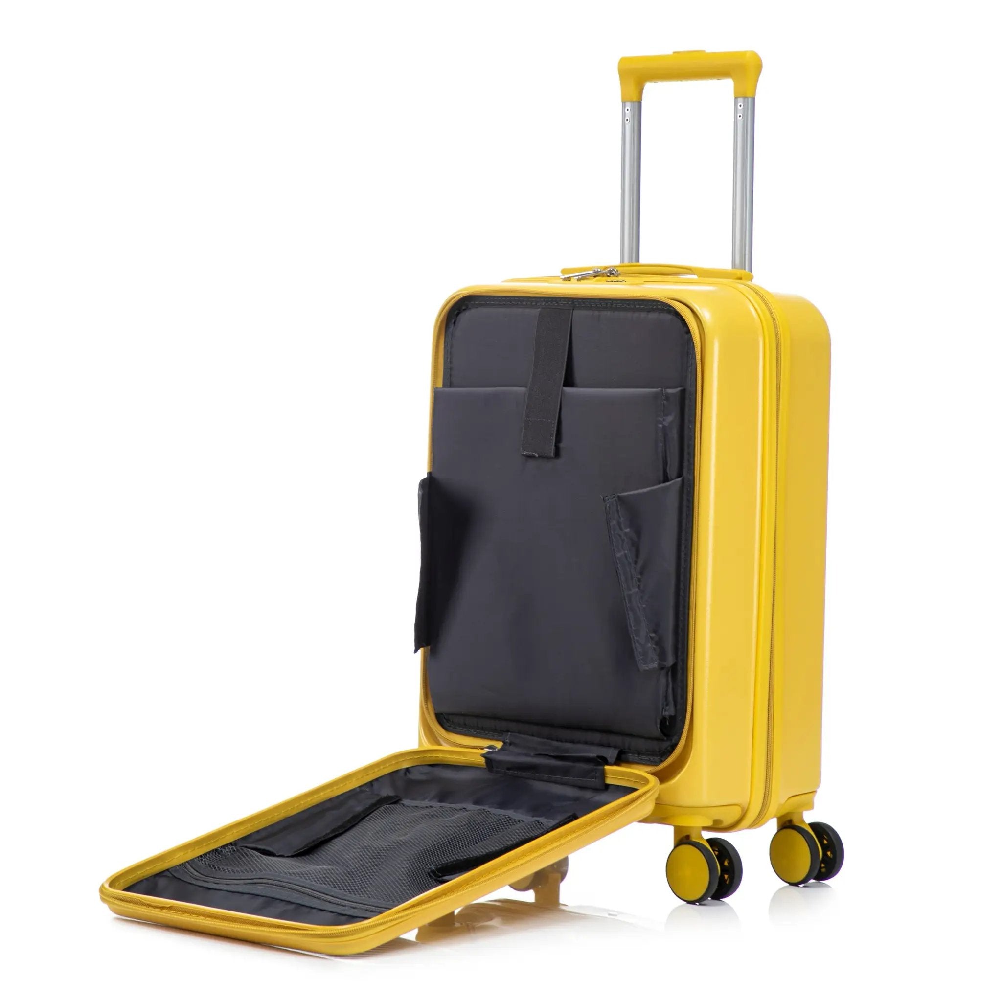 14'/20' 2-Piece ABS Spinner Wheel Luggage Set with Combination Lock by HouseOfZazla