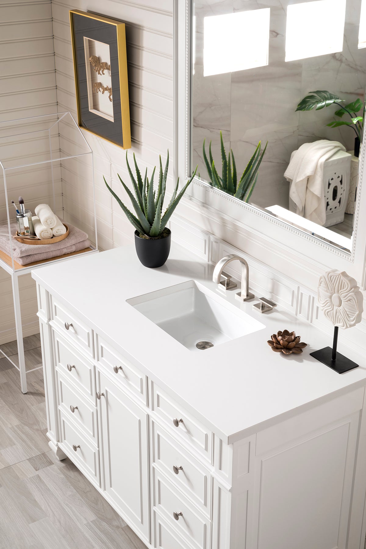 James Martin Bristol 48" Single Bathroom Vanity, Bright White, view 31