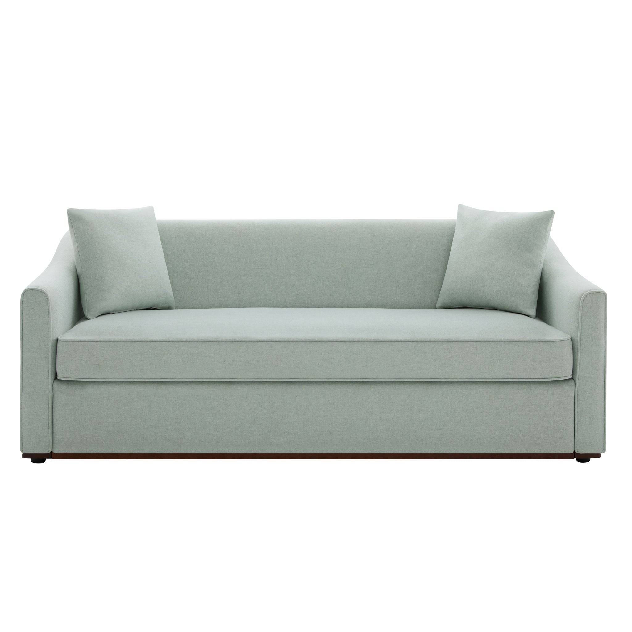 3 Seater Sofa With Wrap Around Armrests And Throw Pillows by HouseOfZazla