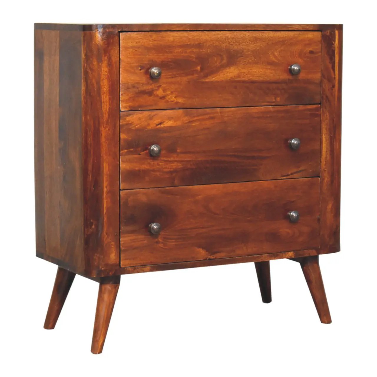 Solid Wood Bera Chest, 3 Drawers by HouseOfZazla