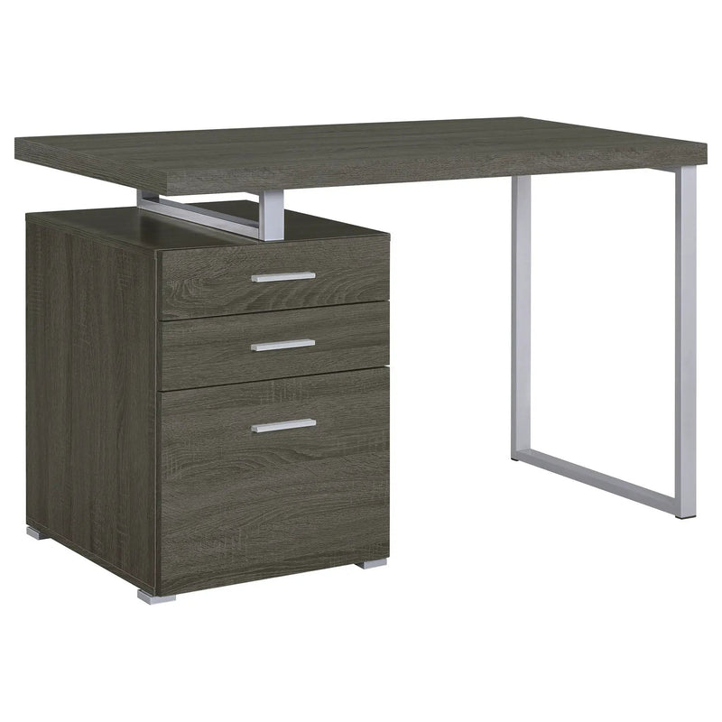 Brennan 47-inch 3-drawer Office Computer Desk Weathered Grey by Unique Piece Furniture