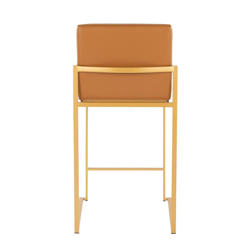 Fuji - Contemporary High Back Barstool (Set of 2) by HouseOfZazla