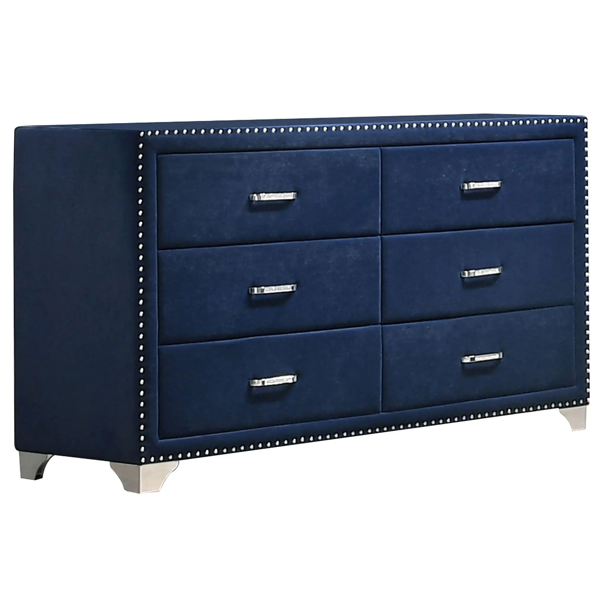 Melody 5-piece Eastern King Bedroom Set Pacific Blue by Unique Piece Furniture