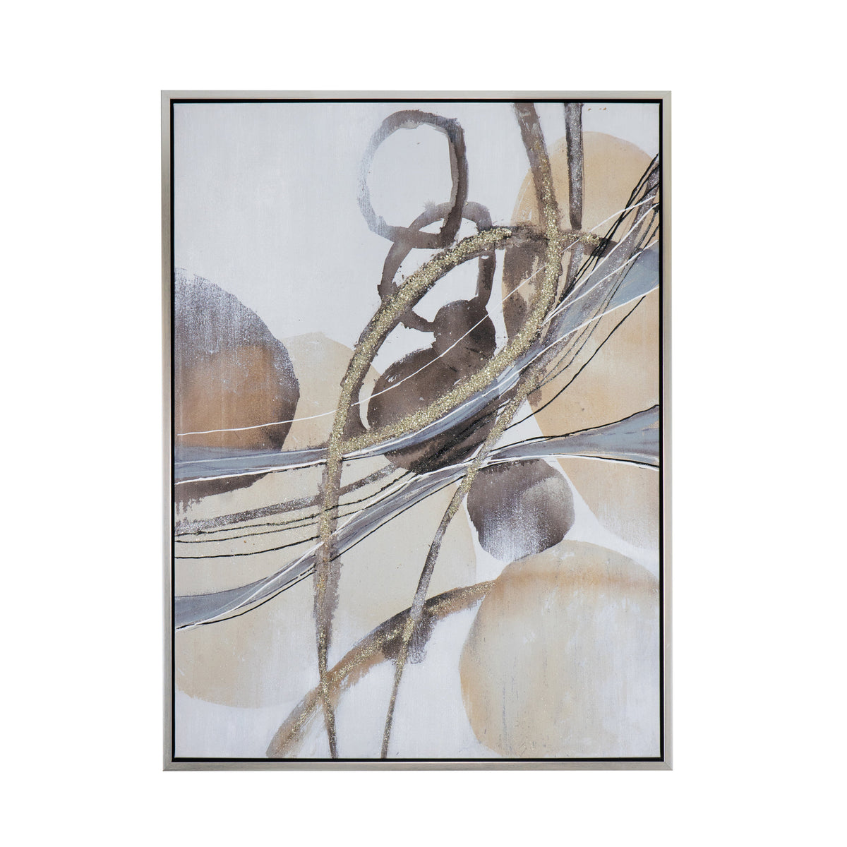 Rectangle Abstract Watercolor Oil Painting, photo 2 of 10