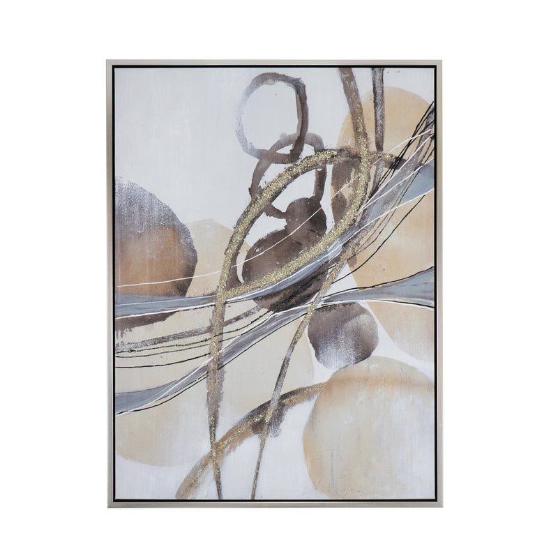 Rectangle Abstract Watercolor Oil Painting, photo 2 of 10