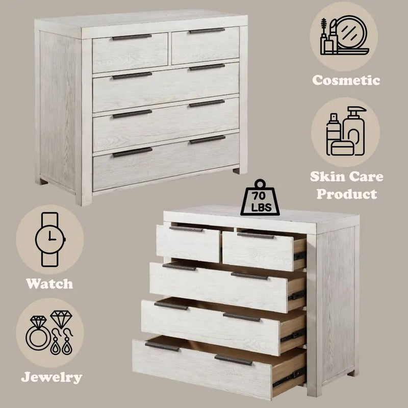 Celerina - Chest - Weathered White by Unique Piece Furniture