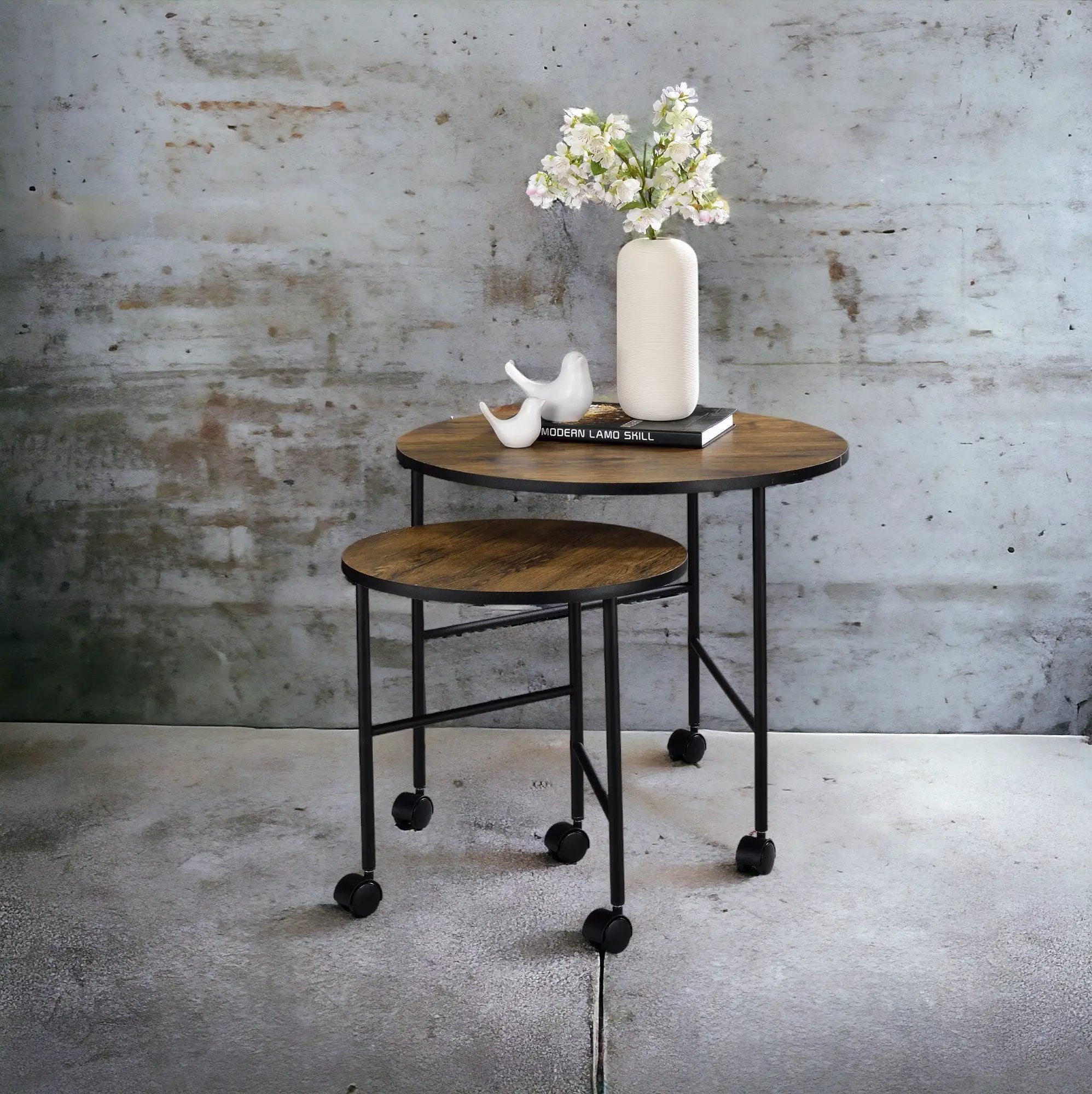 Oblis Vintage Nesting Tables (Set of 2) by HouseOfZazla
