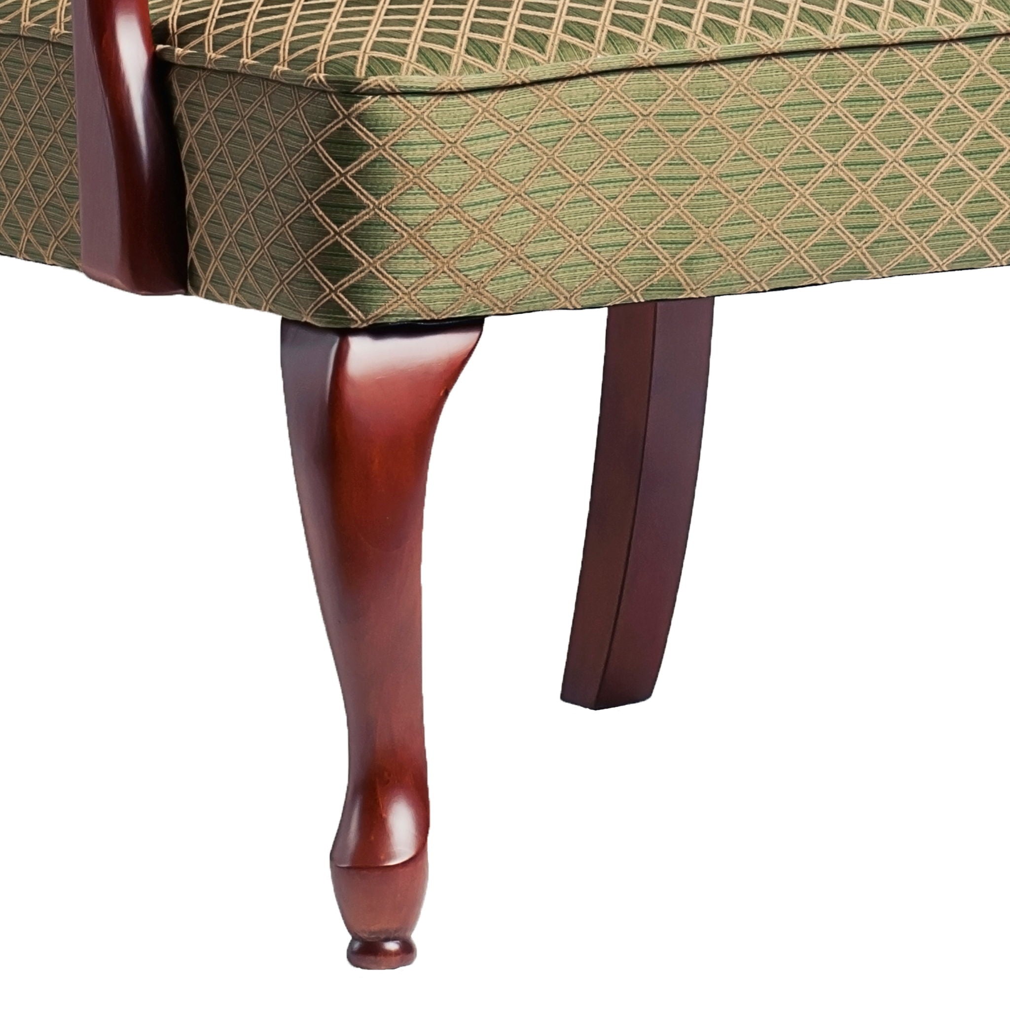 Delaney - Elegant Gooseneck Arm Chair With High Back by HouseOfZazla