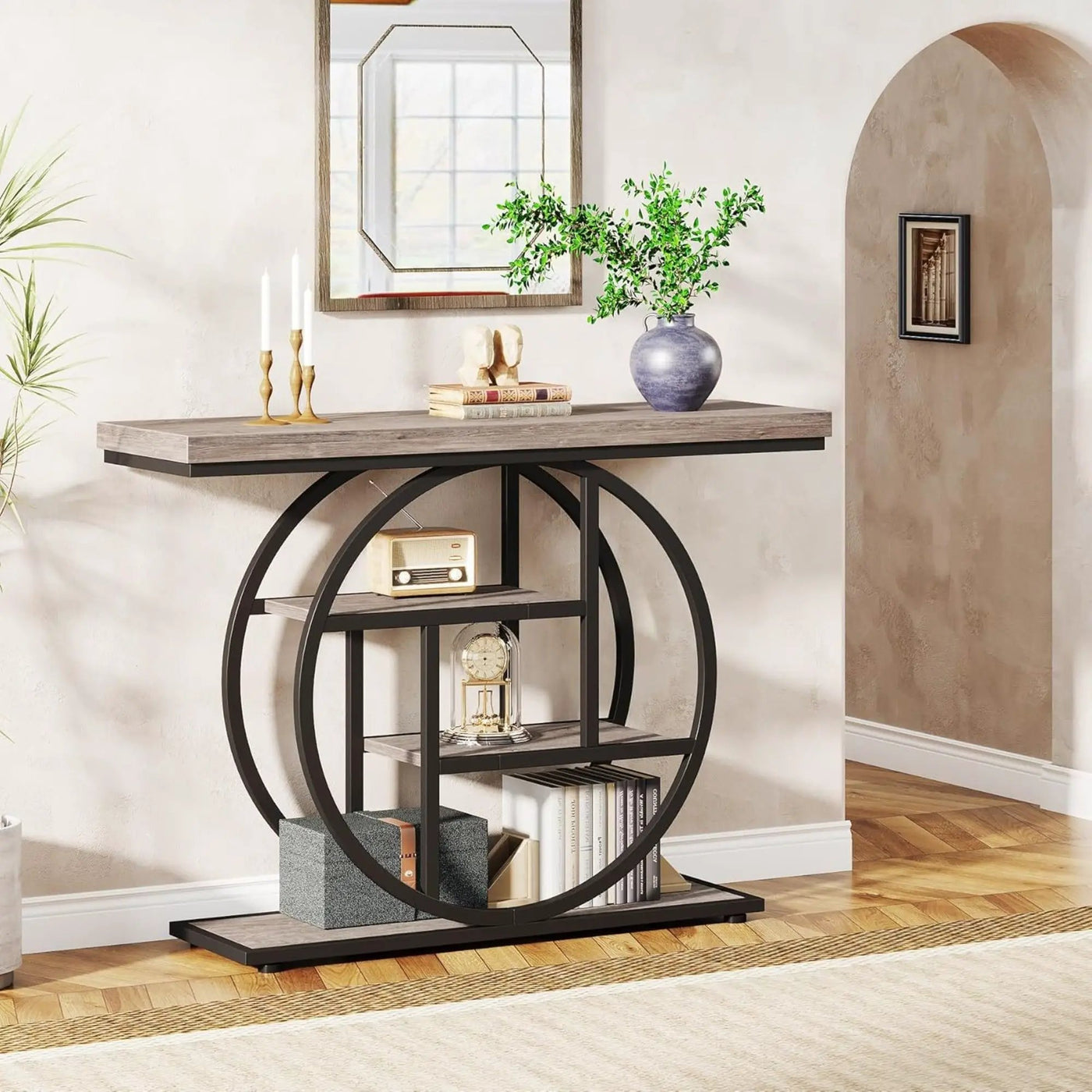 Console Table With 4 Tier Design For Living Hallway by HouseOfZazla