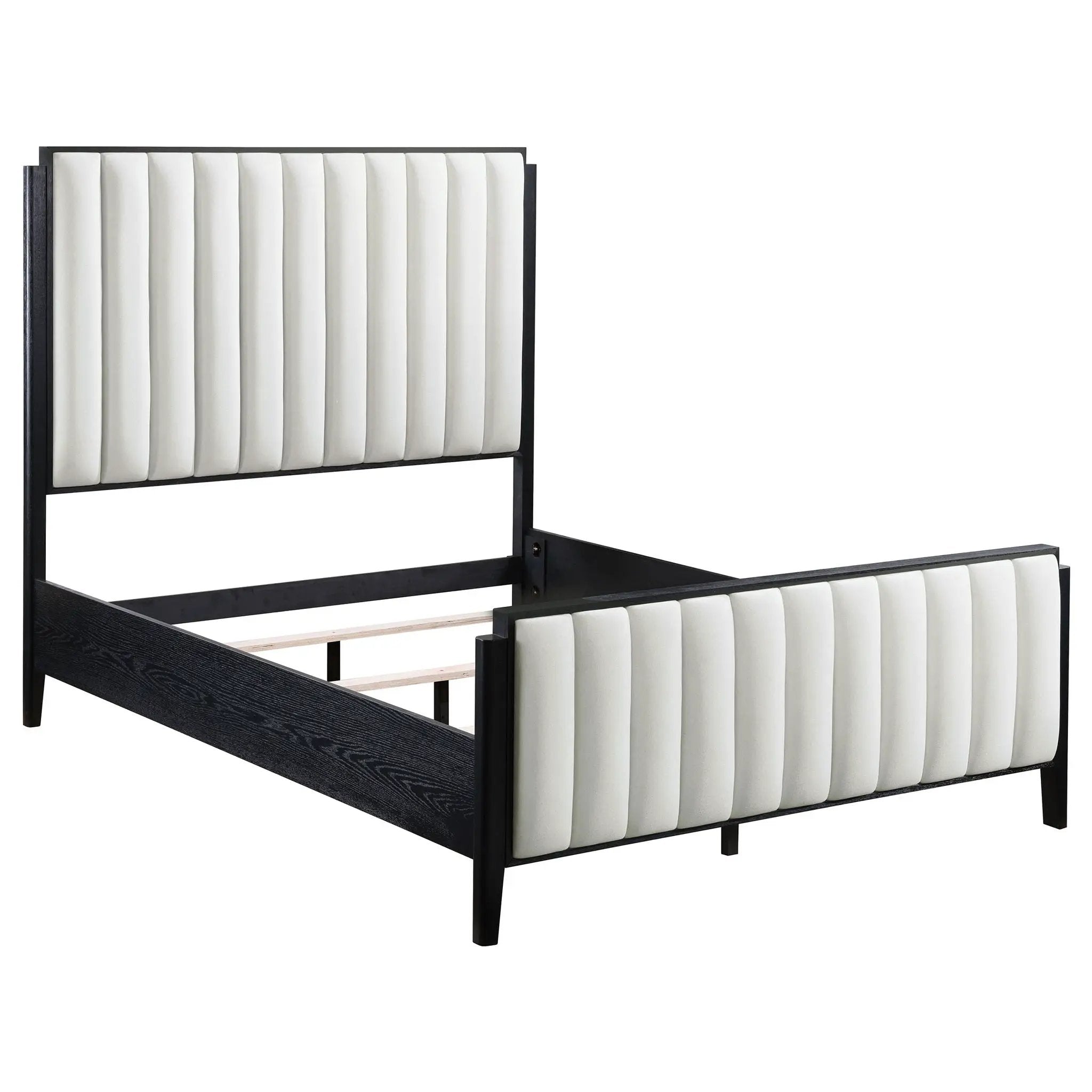 Brookmead 60-inch Upholstered Queen Bed Black by Unique Piece Furniture