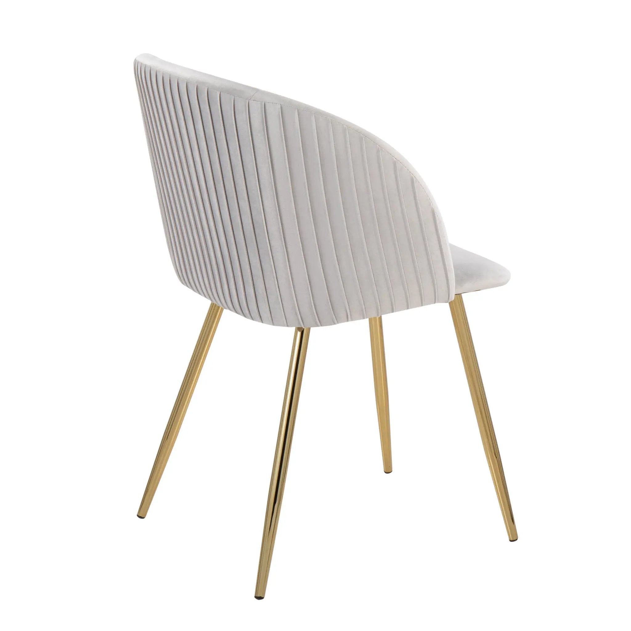 Fran - Pleated Waves Contemporary Chair (Set of 2) by HouseOfZazla