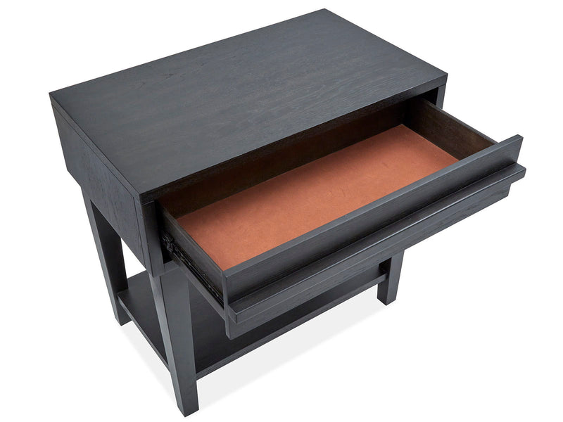 Lindon - Dark Open Nightstand - Coffee Bean, photo 3 of 7