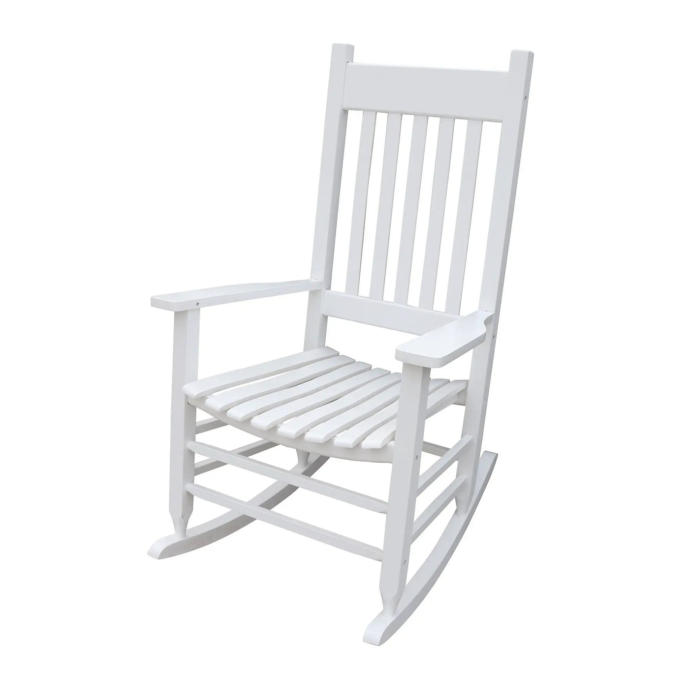Classic Wooden Porch Rocker Chair Populus Wood Comfortable Design by HouseOfZazla