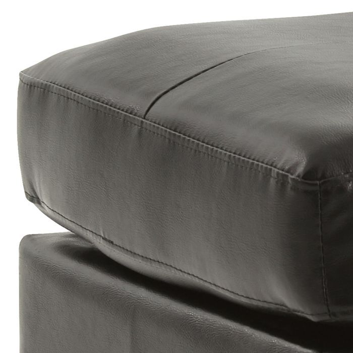Upholstered Ottoman with Faux Leather or Fabric - Multiple Colors, photo 20 of 38