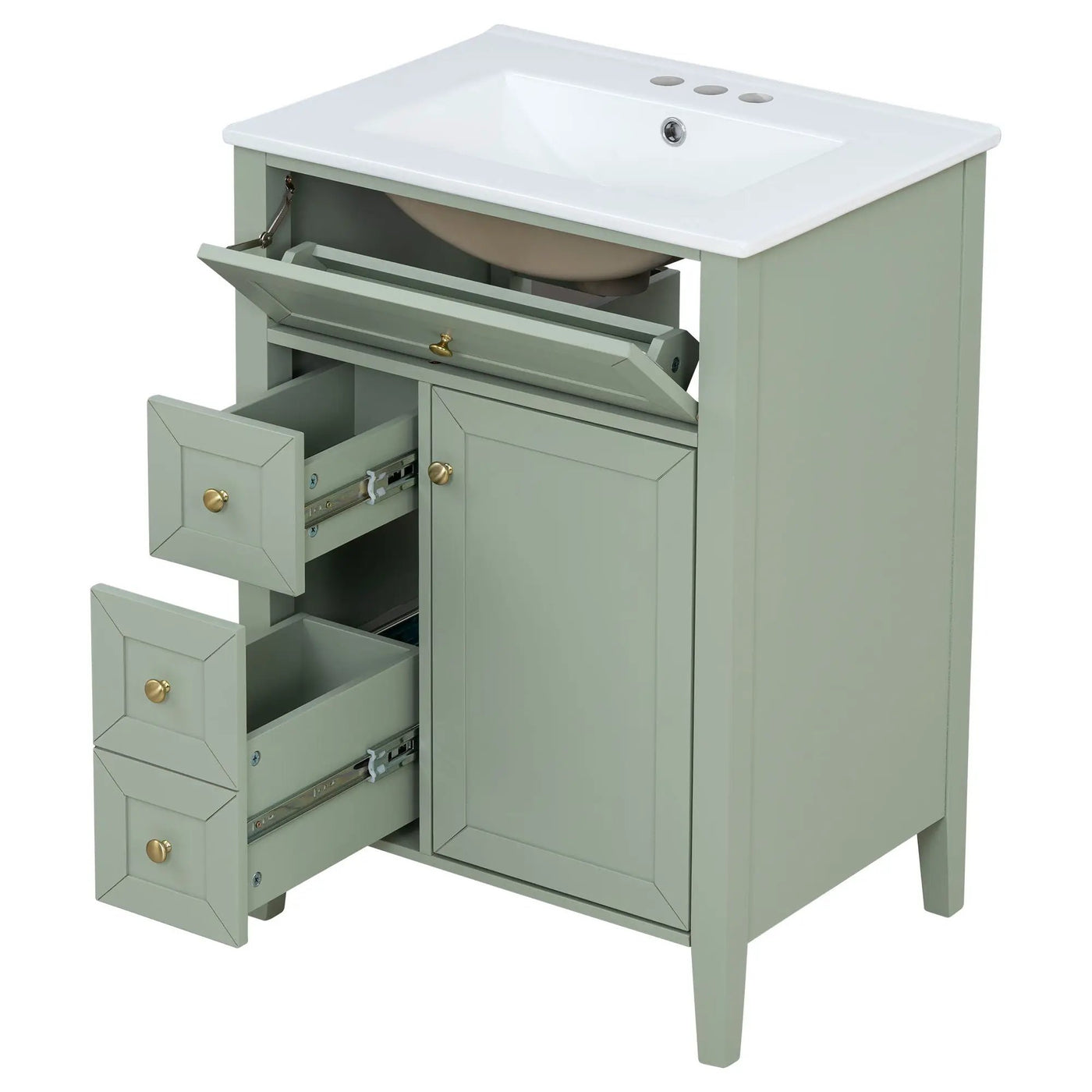 Bathroom Vanity With Sink, Soft Closing Cabinet by HouseOfZazla