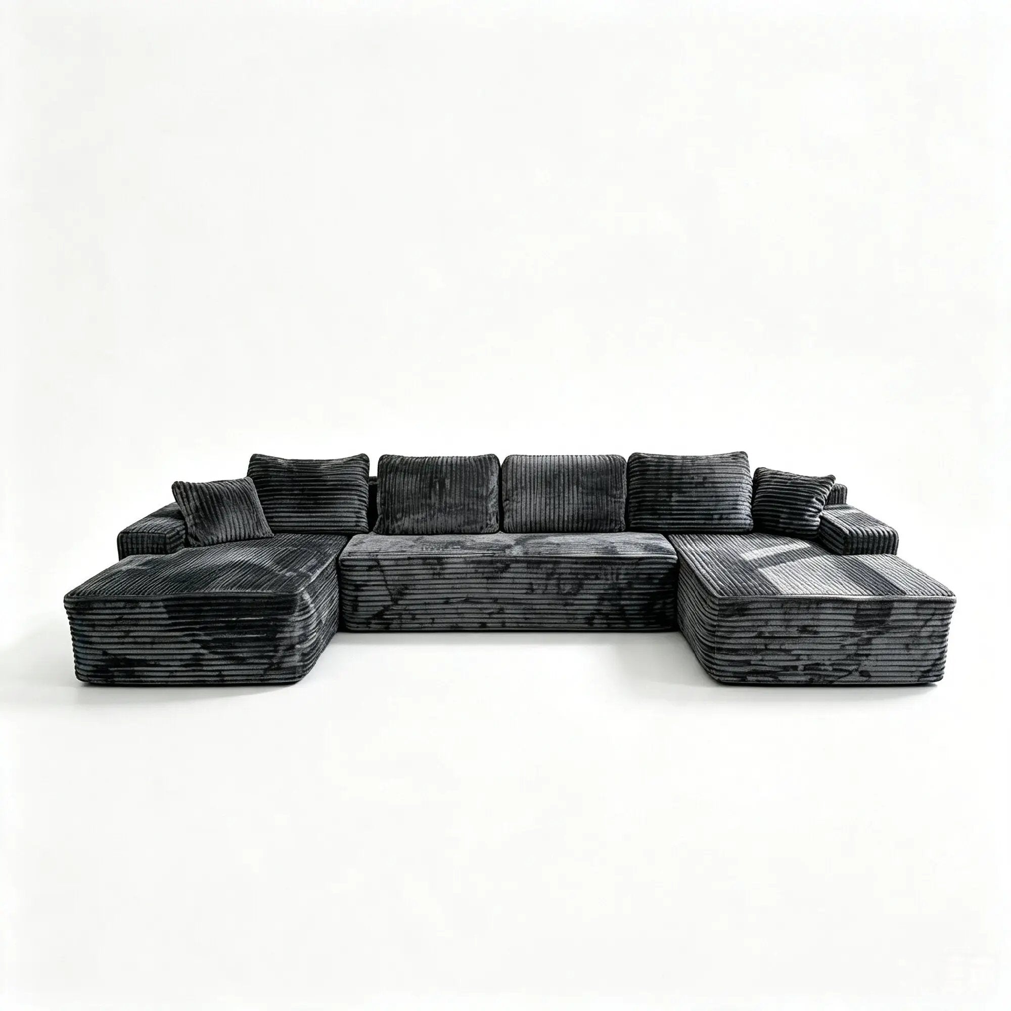 131" U-Shape Cloud Sectional Couch by HouseOfZazla