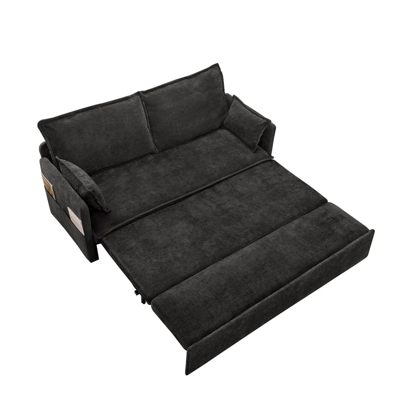Pull Out Sofa Bed, Convertible Sleeper Sofa Couch, Side Storage, And USB / C - Type Charging Ports Chair by HouseOfZazla