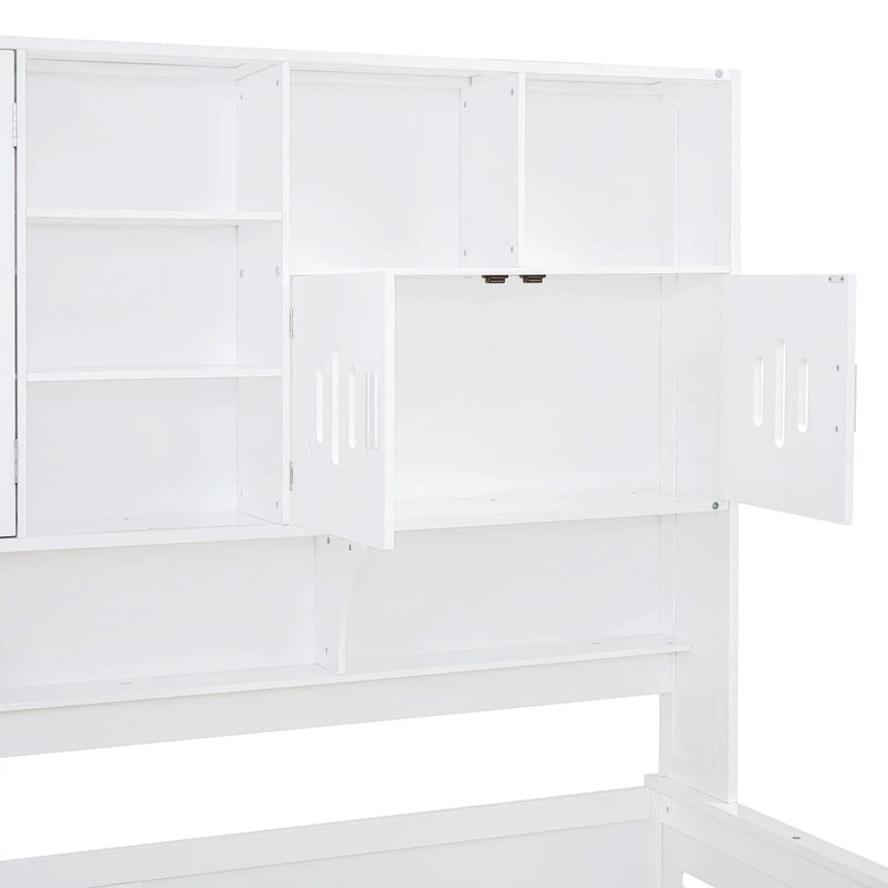 Daybed With All-In-One Cabinet And Shelf by HouseOfZazla