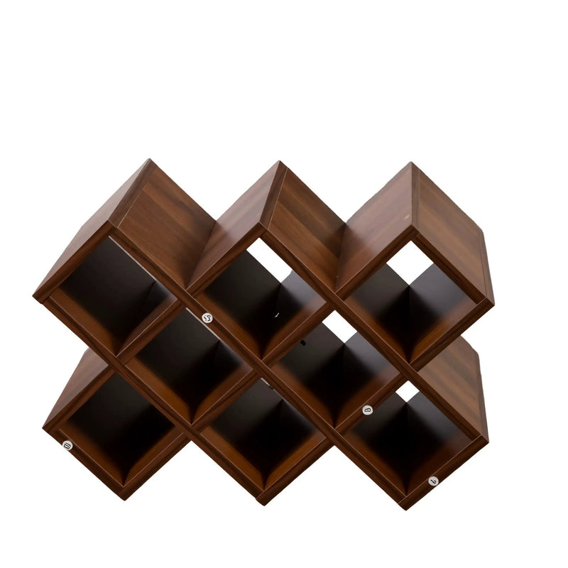 Large Wall Mounted 3 Tier Rustic Bottle Wine Rack by HouseOfZazla