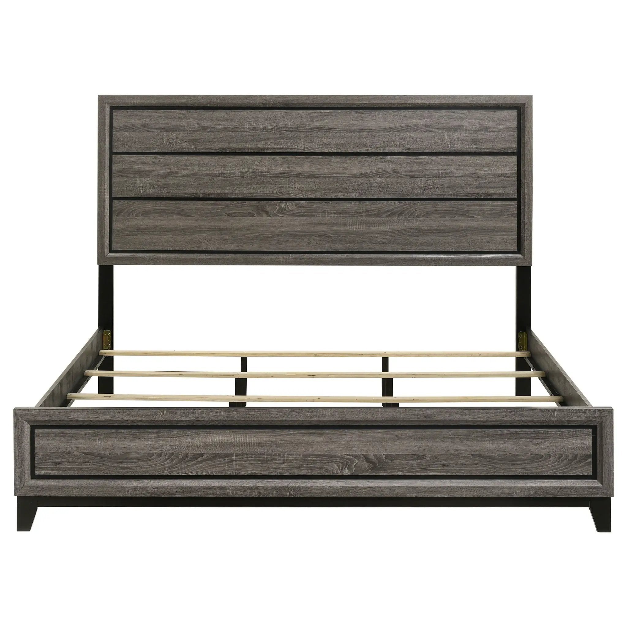 Watson Wood Eastern King Panel Bed Grey Oak by Unique Piece Furniture