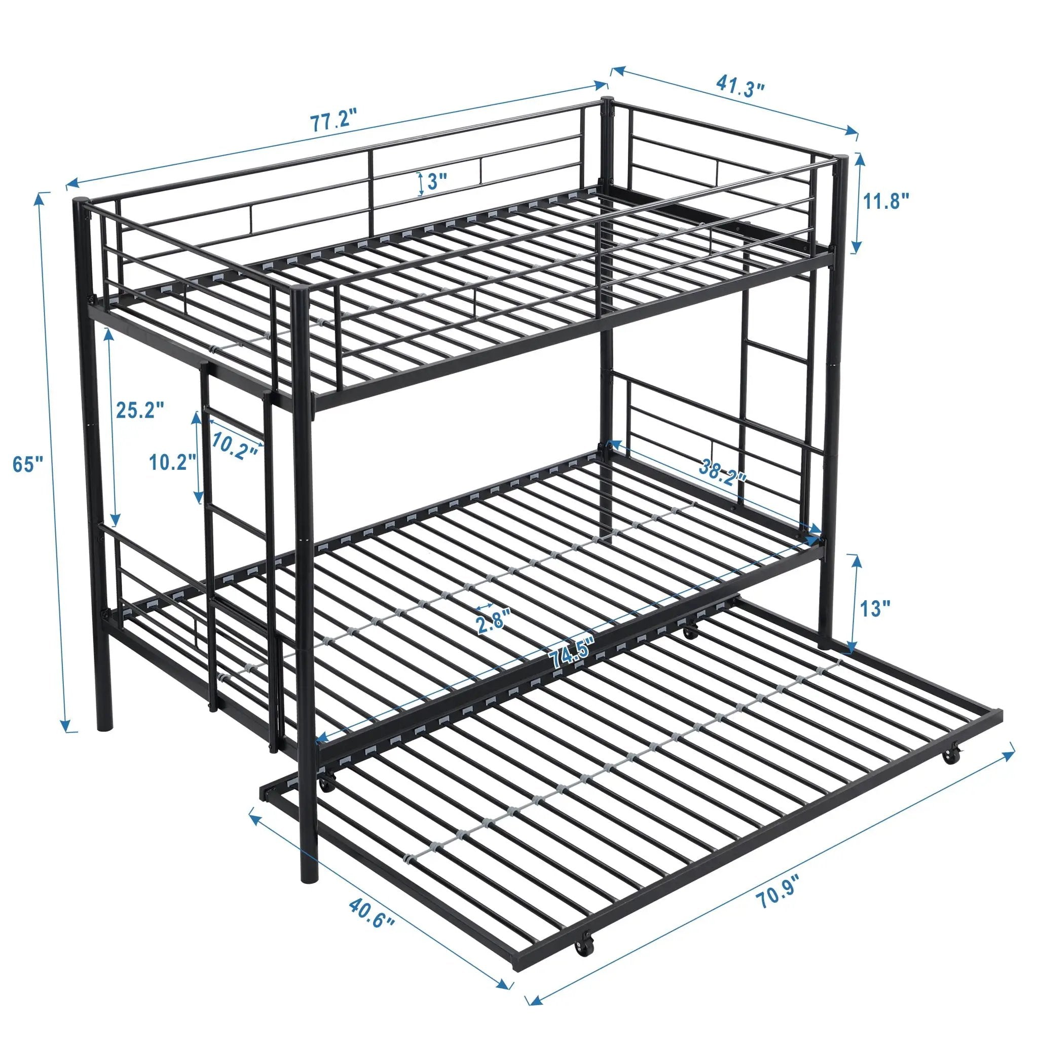 Bunk Bed With Trundle by HouseOfZazla