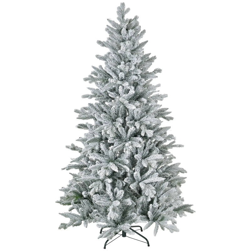 HOMCOM 6ft Snow Flocked Artificial Christmas Tree by HouseOfZazla