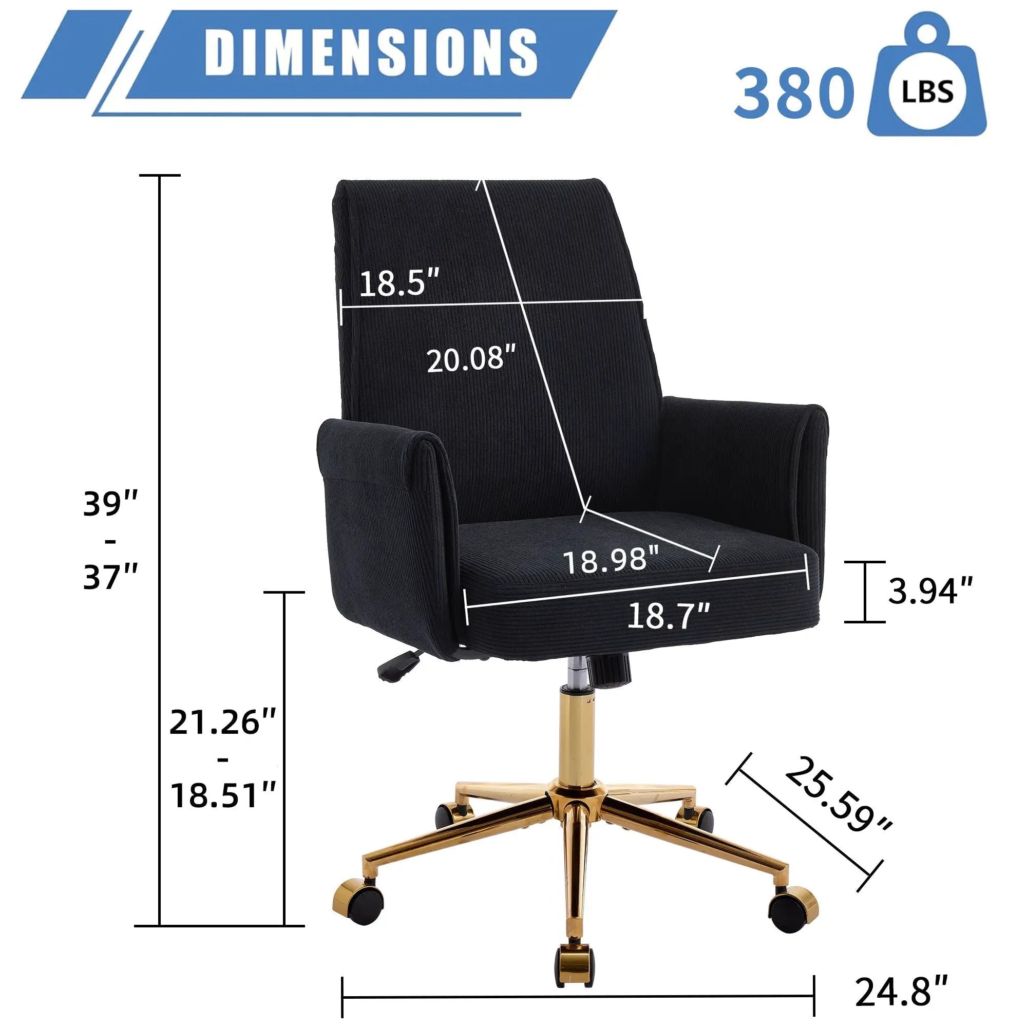 Mid-Back Liftable Office Chair by HouseOfZazla