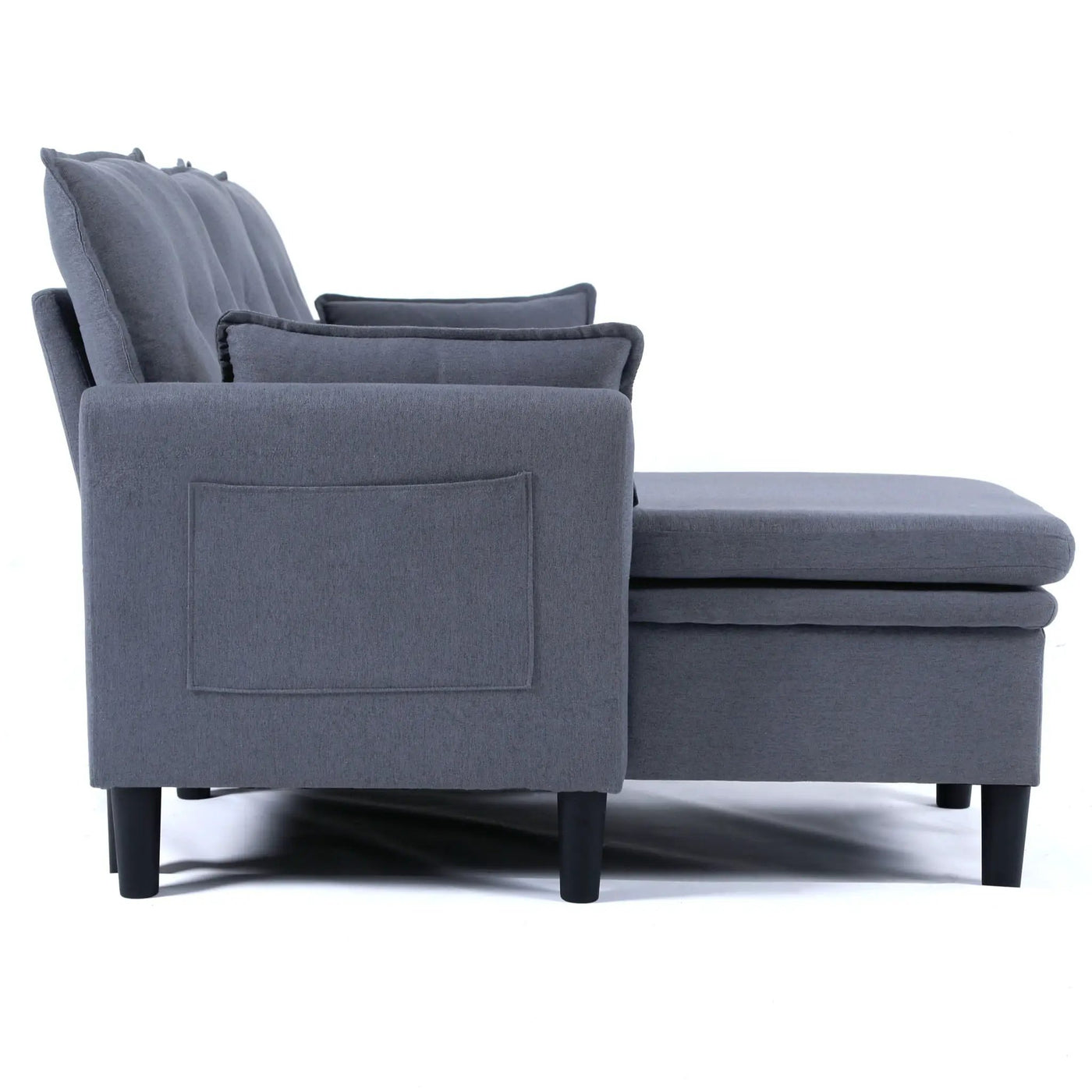 L-Shaped Reversible Chaise Sectional Sofa With Storage by HouseOfZazla