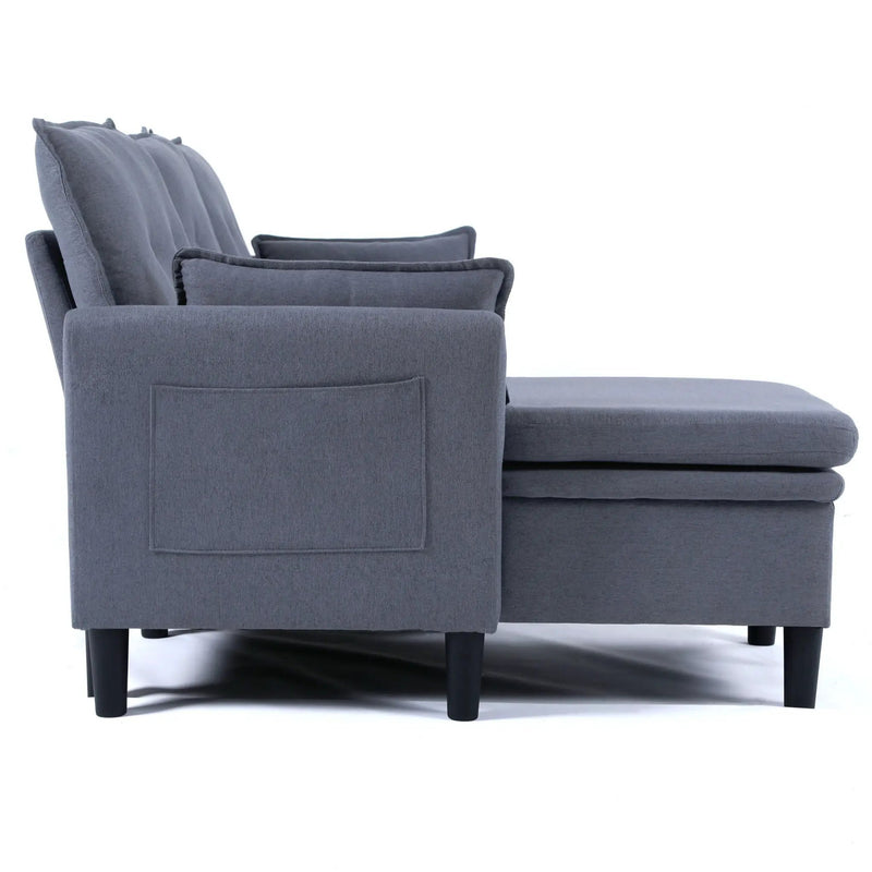 L-Shaped Reversible Chaise Sectional Sofa With Storage by HouseOfZazla