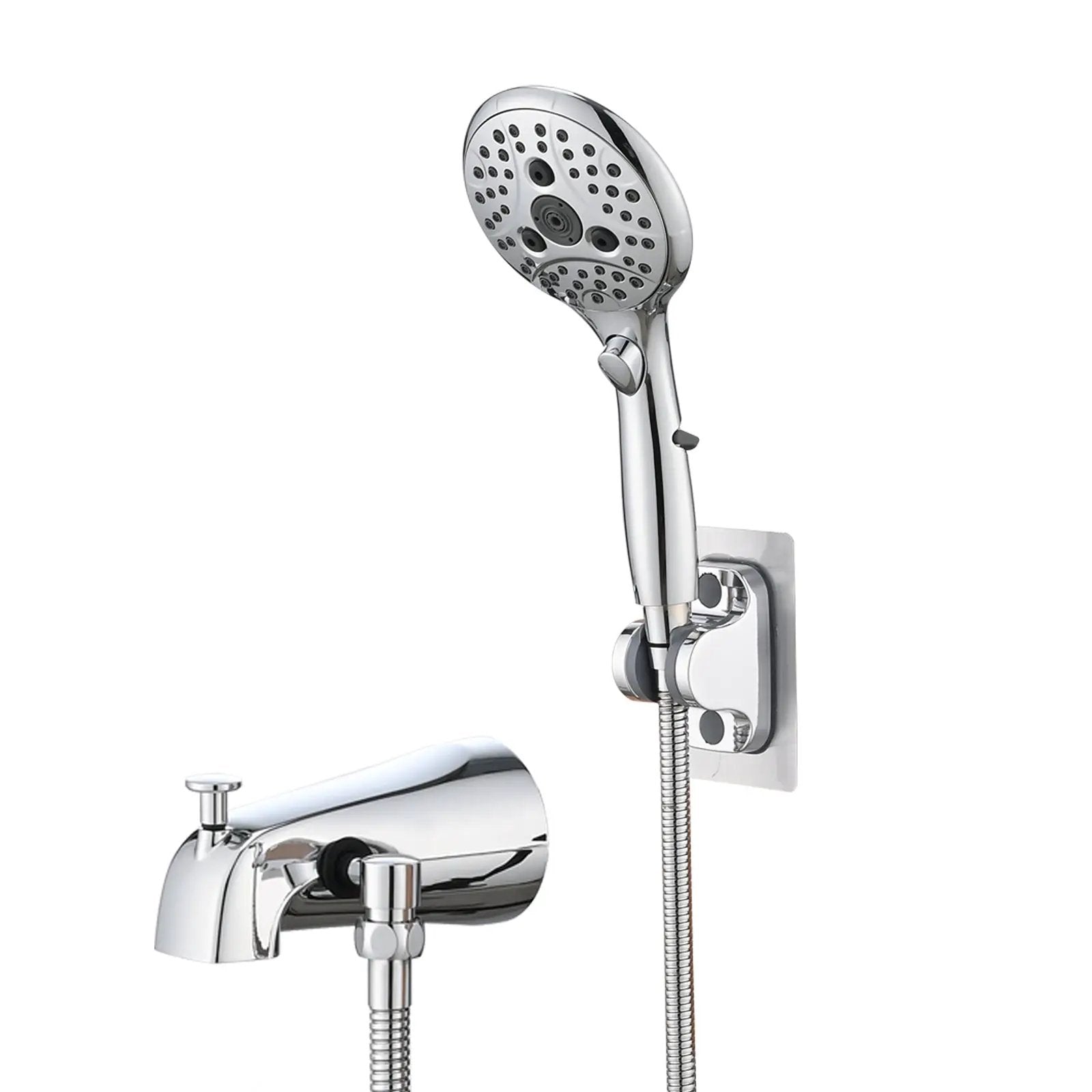 Lift-Up Diverter Bathtub Faucet with 6 Settings Handheld Shower by HouseOfZazla