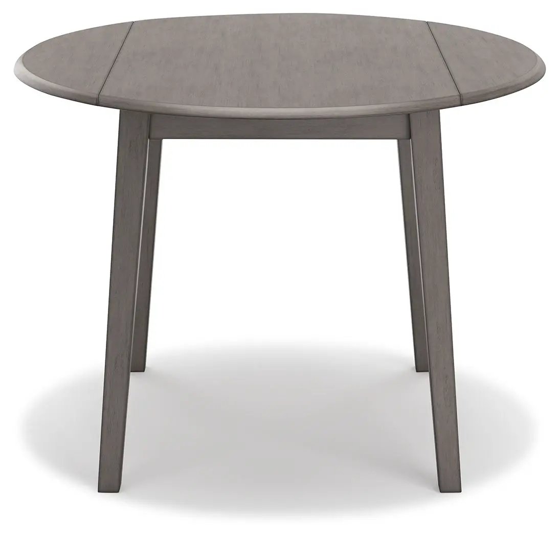 Shullden - Round Drm Drop Leaf Table - Gray by Unique Piece Furniture
