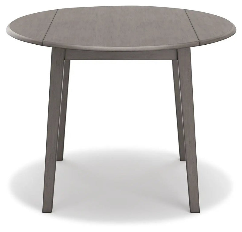 Shullden - Round Drm Drop Leaf Table - Gray by Unique Piece Furniture