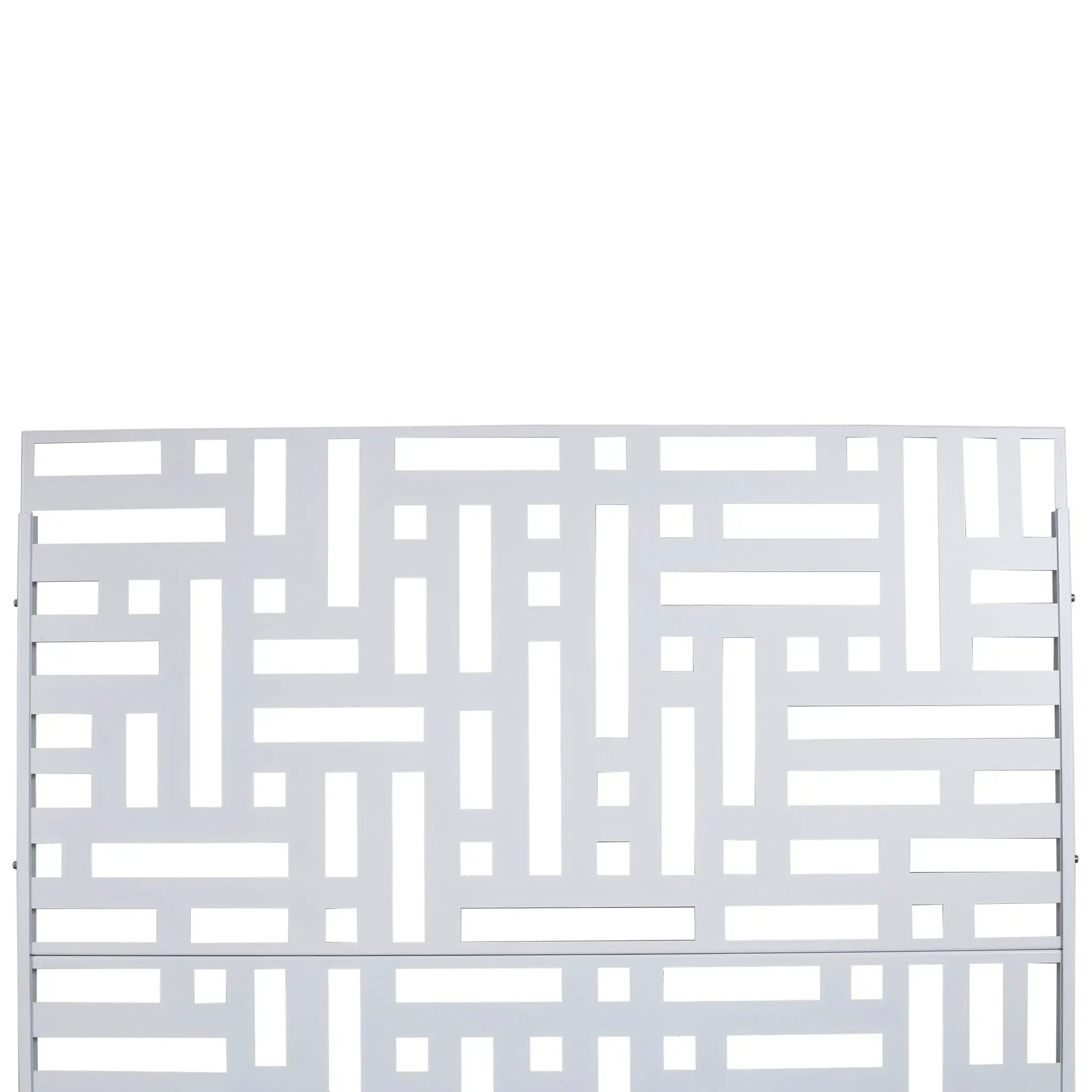 Decorative Freestanding Metal Privacy Screen For Indoor & Outdoor Use by HouseOfZazla