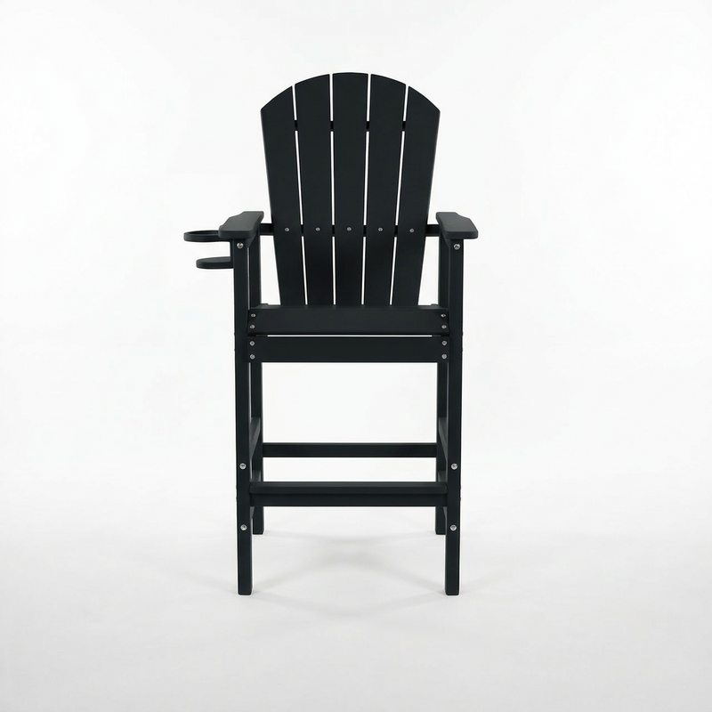 HDPE Bar Height Adirondack Chair with Cup Holder, photo 9 of 10