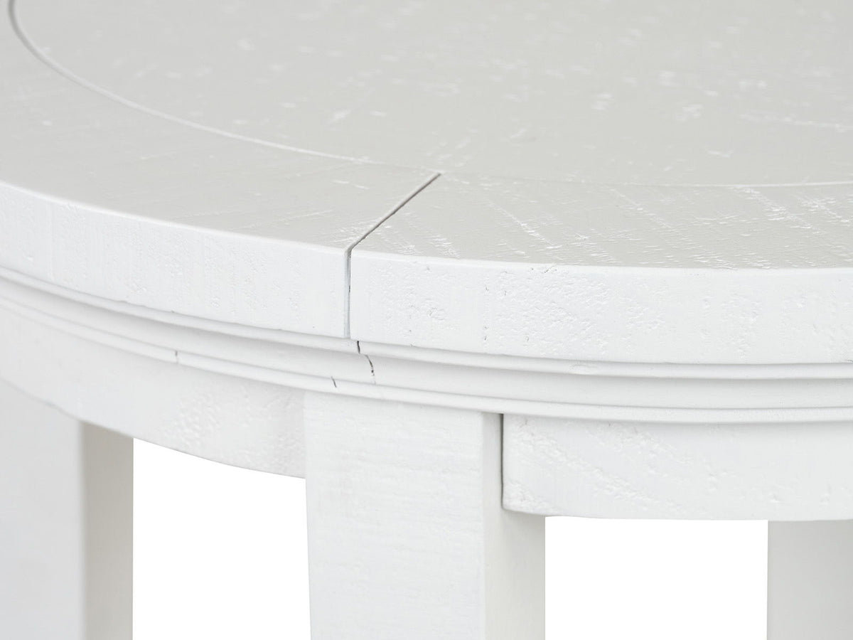 Heron Cove - Round Accent End Table - Chalk White, photo 4 of 7