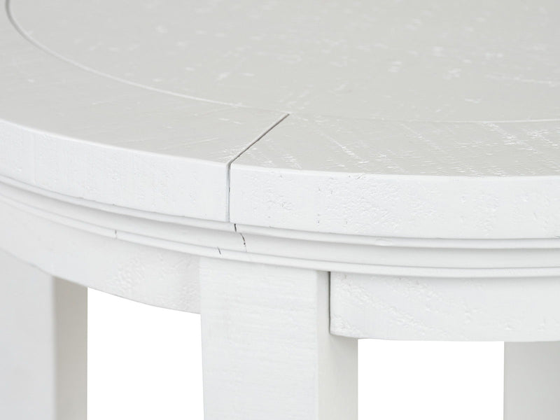 Heron Cove - Round Accent End Table - Chalk White, photo 4 of 7