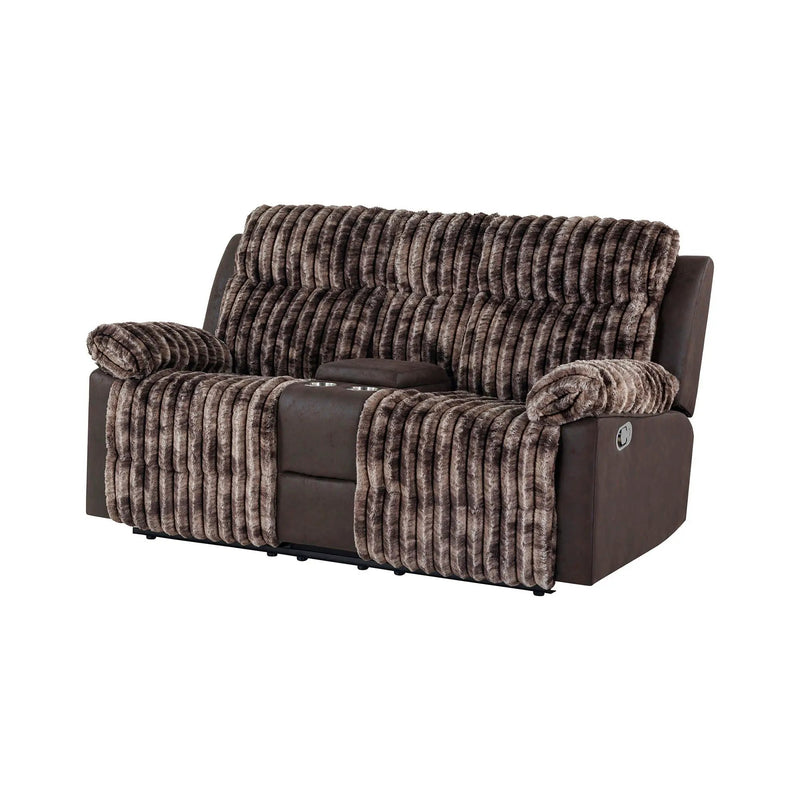 Bruni - Console Reclining Loveseat With Manual Recline by Unique Piece Furniture