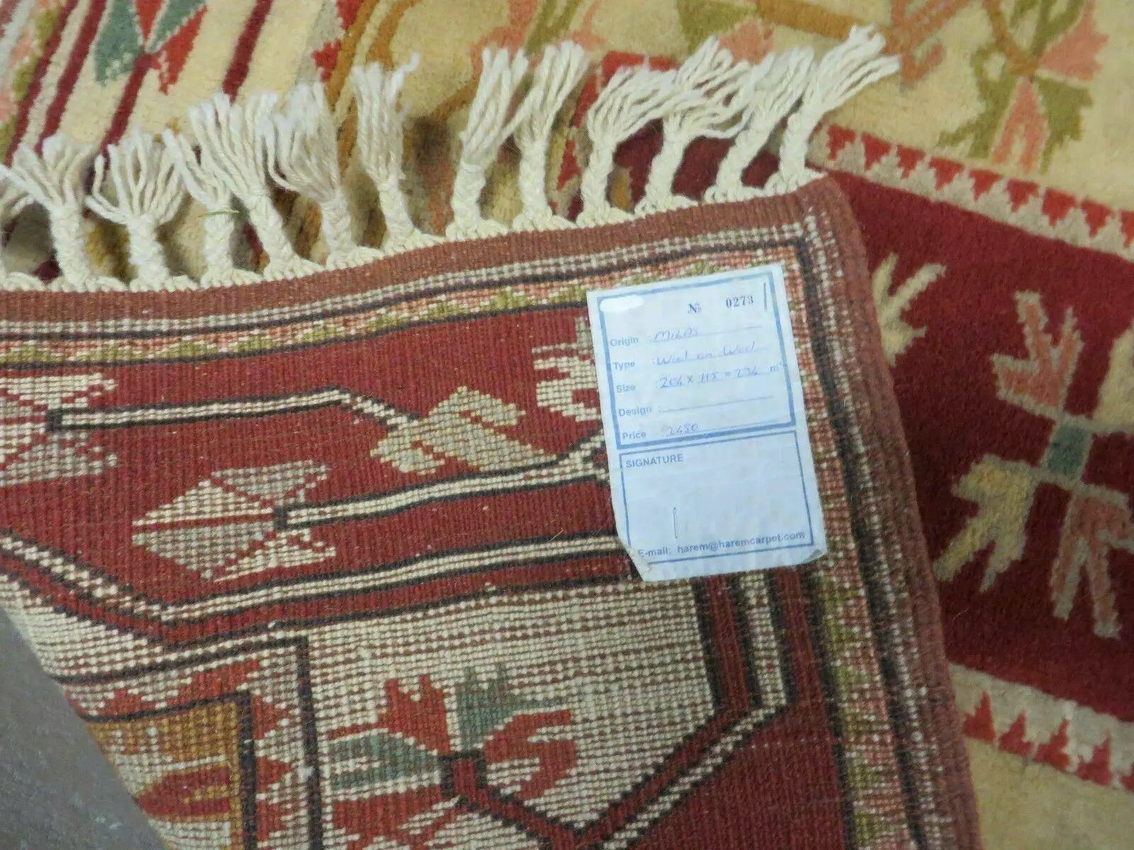 4' X 6' Vintage Handmade Knotted Turkish Kazak Pattern Wool Rug Carpet Nice by Jewel Rugs