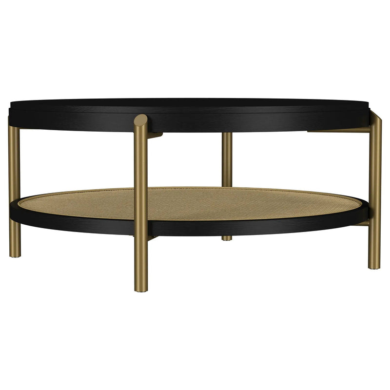 Arini 3-piece Round Coffee and End Table Set Black by Unique Piece Furniture