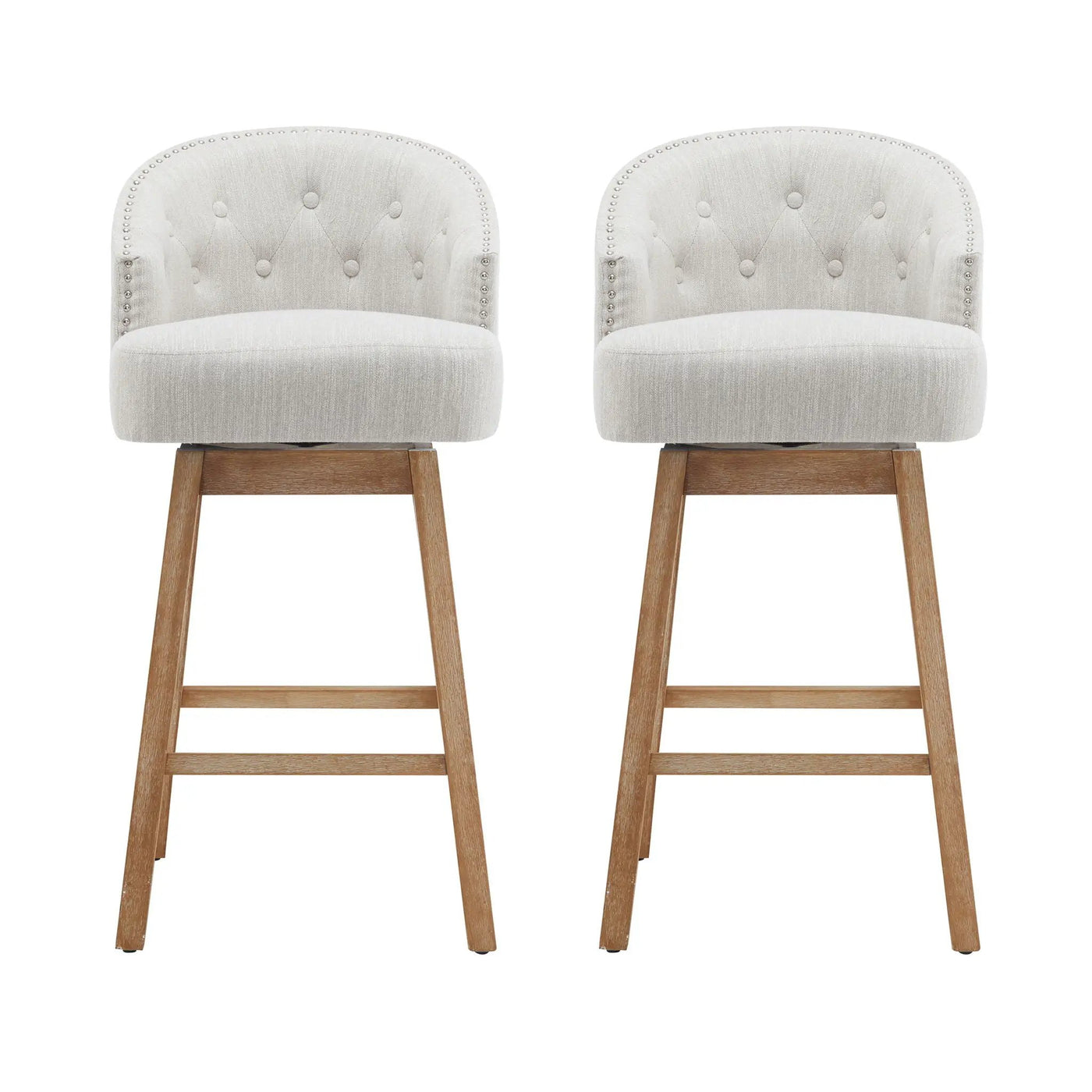 360 Degree Rotation Swivel Counter Stools (Set of 2) by HouseOfZazla