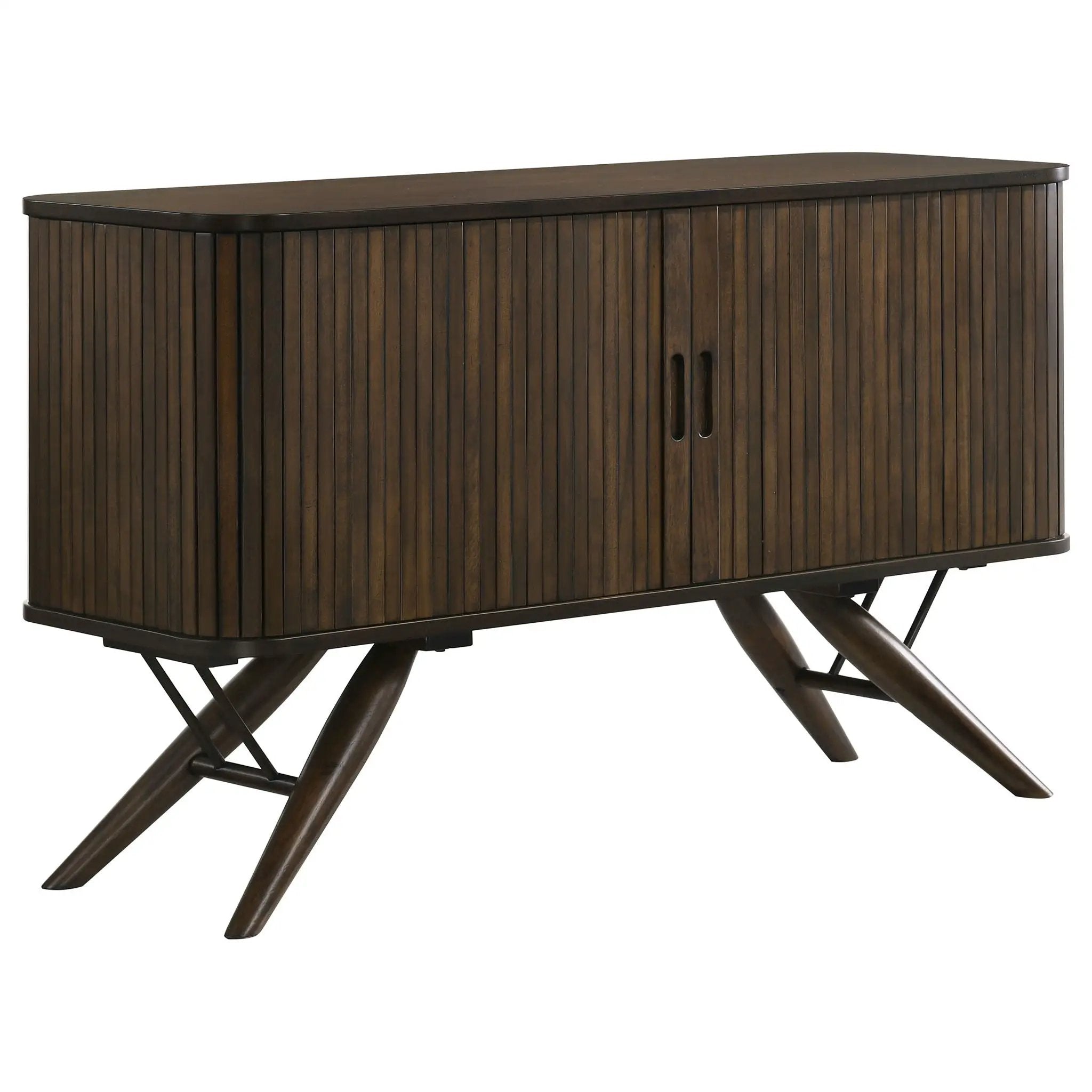 Wes 2-door Sideboard Buffet Storage Cabinet Dark Walnut by Unique Piece Furniture