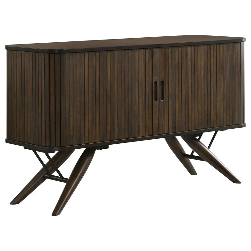 Wes 2-door Sideboard Buffet Storage Cabinet Dark Walnut by Unique Piece Furniture