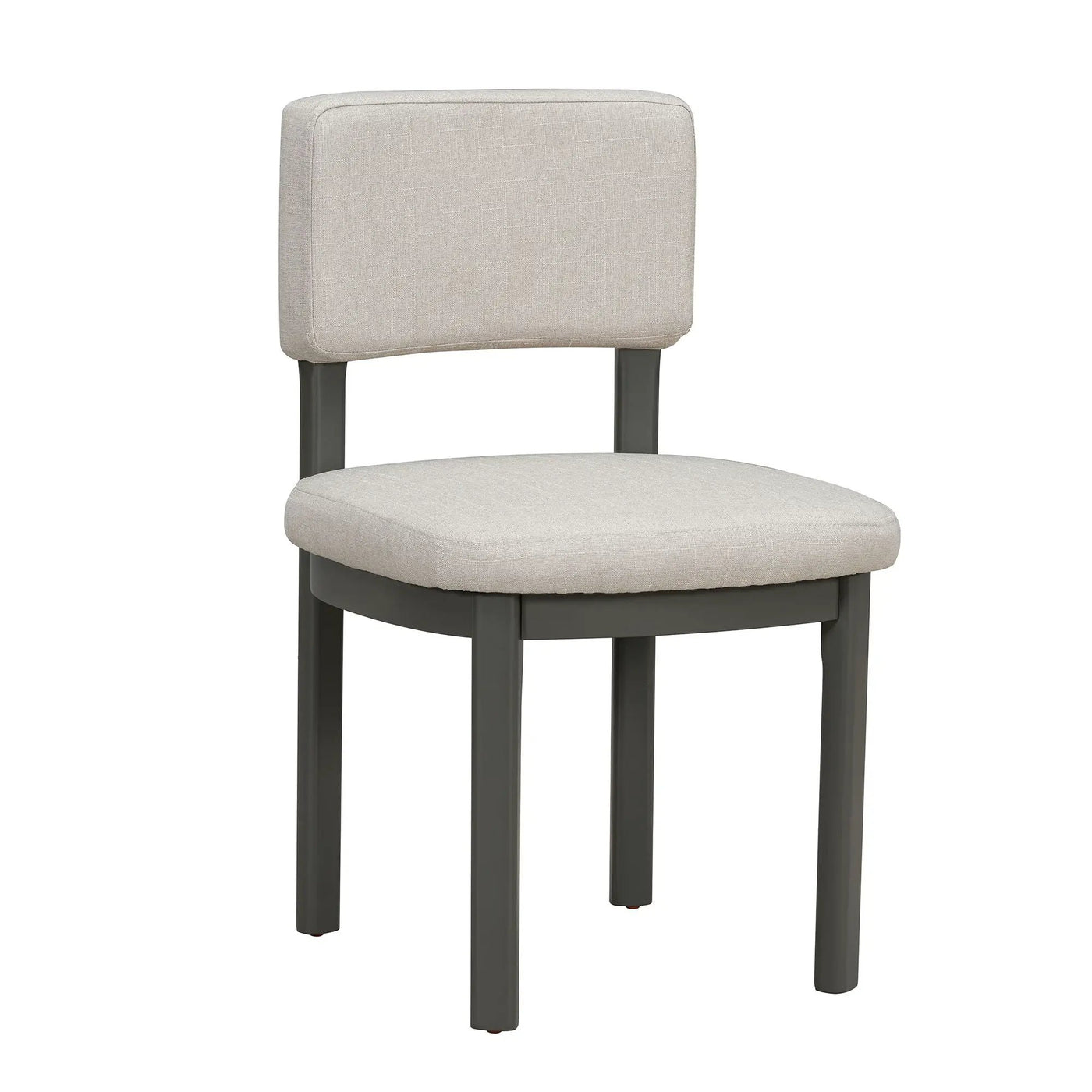 Dining Table Set With 6 Upholstered Chairs, Rectangular Table With Cutout Legs by HouseOfZazla