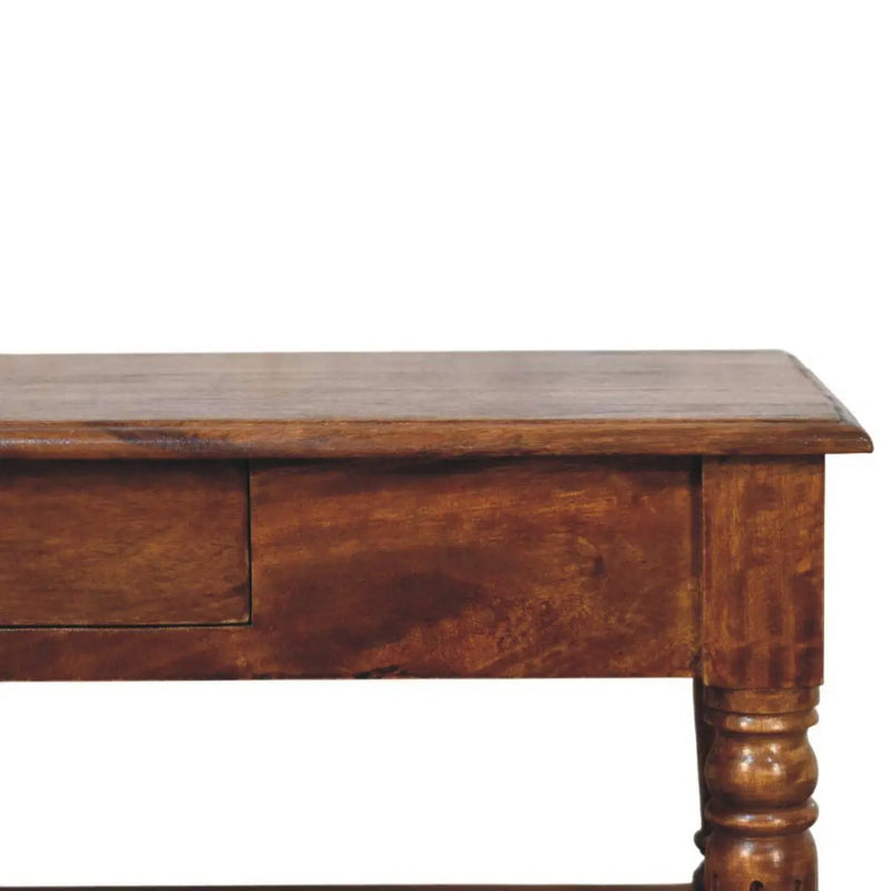 Turned Legs Drawer Table by HouseOfZazla
