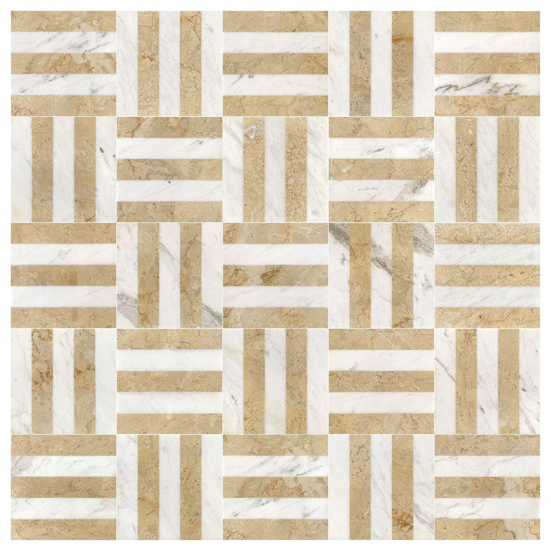 Elegant Waterjet Polished Marble Tile For Floor And Wall by HouseOfZazla