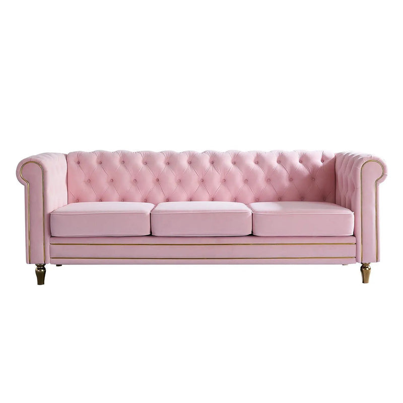 Chesterfield - Sofa 84.65" For Living Room by Unique Piece Furniture