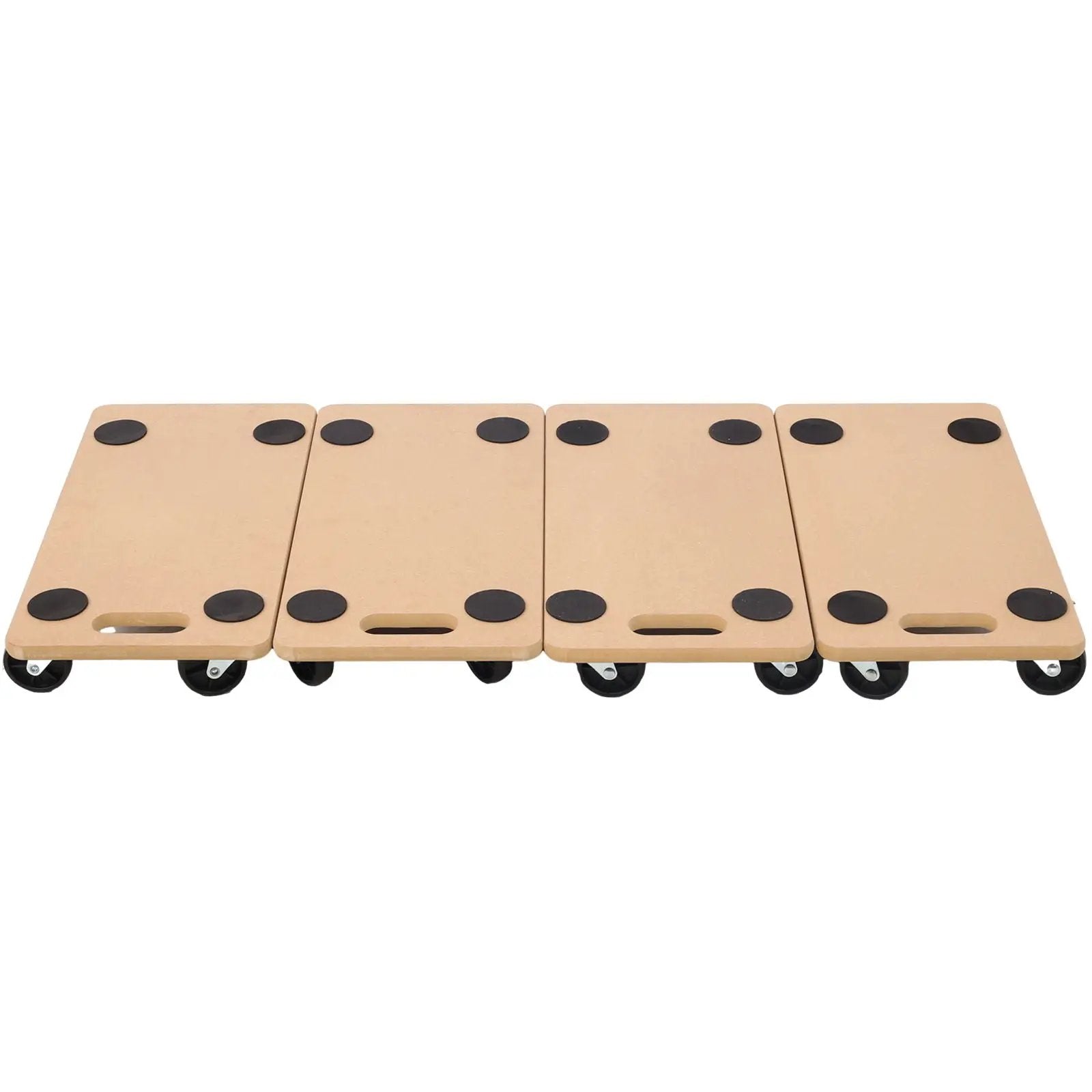 Furniture Moving Dolly, Heavy Duty Wood Rolling Mover With Wheels For Piano Couch Fridge Heavy Items, Securely Holds 500 Lbs (Set of 4) - Natural by HouseOfZazla